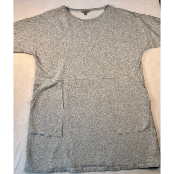 COS Gray Sweatshirt Dress French Terry Patch Pocket Large - Picture 4 of 8